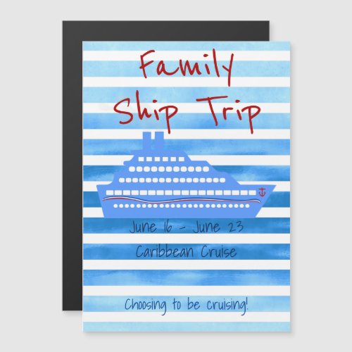 Personalized Cruise Themed Magnet