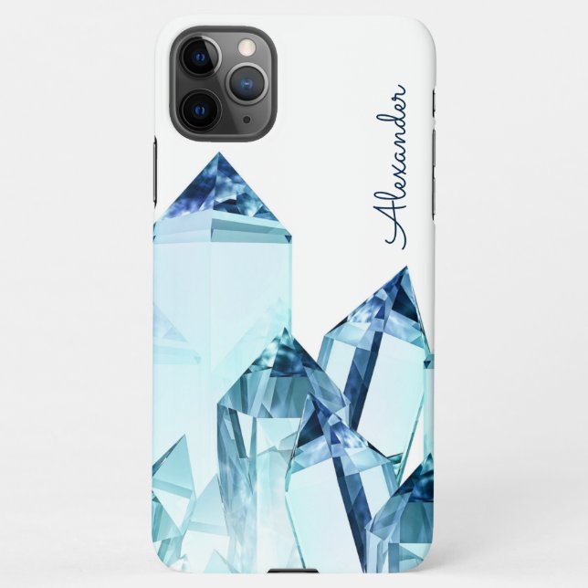 Personalized Crystal Witch Add Name  iPhone Case (Back)