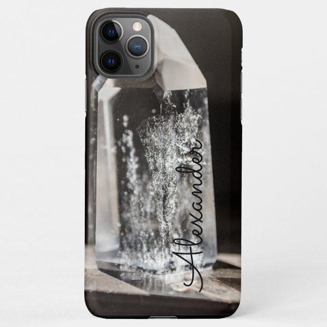 Personalized Crystal Witch Add Name  iPhone Case (Back)