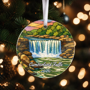 Personalized Cumberland Falls State Park Acrylic O Ornament