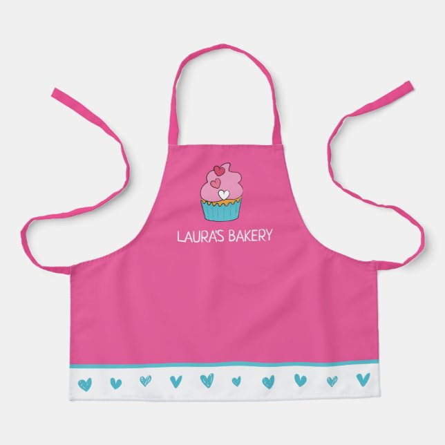Personalized Cupcake Apron for girls (Front)