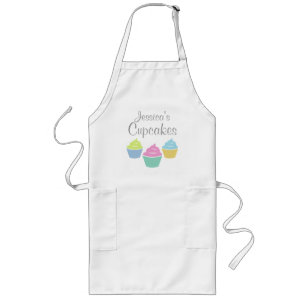 Personalized cupcake apron for women