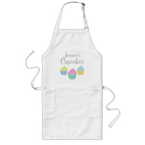 Personalized cupcake apron for women