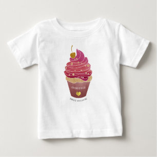 Personalized Cupcake Baby T-Shirt