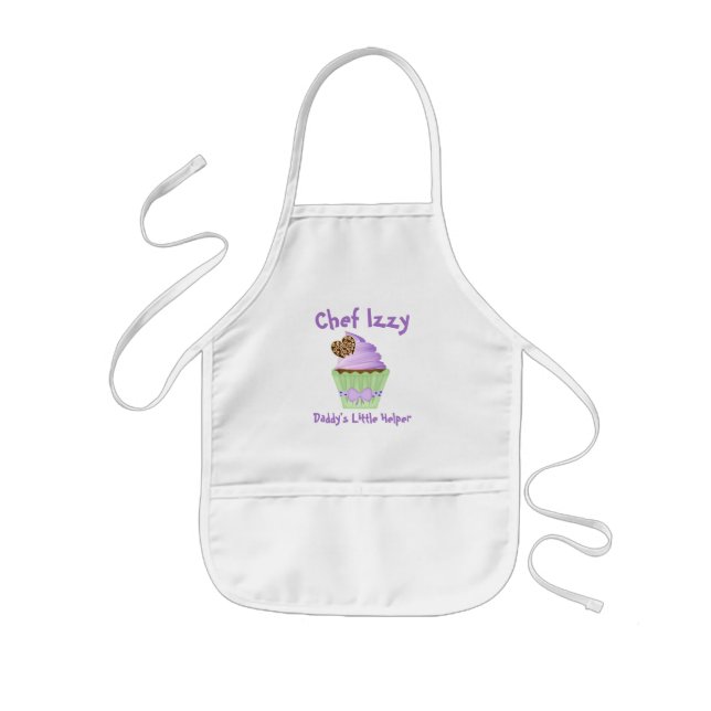 Personalized Cupcake Baking Kids' Apron (Front)