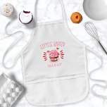 Personalized Cupcake Baking Little Baker Kids' Apron<br><div class="desc">Inspire young chefs with this adorable personalized kids' apron, perfect for little bakers who love cupcakes! Featuring a fun cupcake design and customizable with your child’s name, this apron is ideal for baking, cooking, and kitchen play. A great gift for birthdays or holidays, it combines practicality with a touch of...</div>