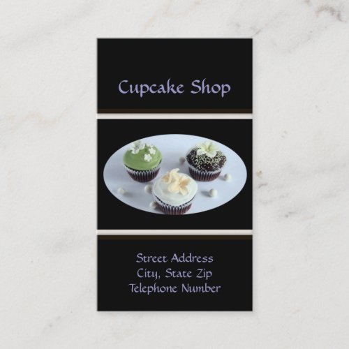 Personalized Cupcake Business Cards