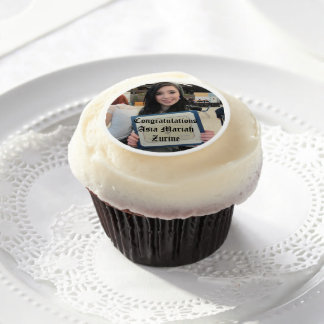 Personalized cupcake topper sheets