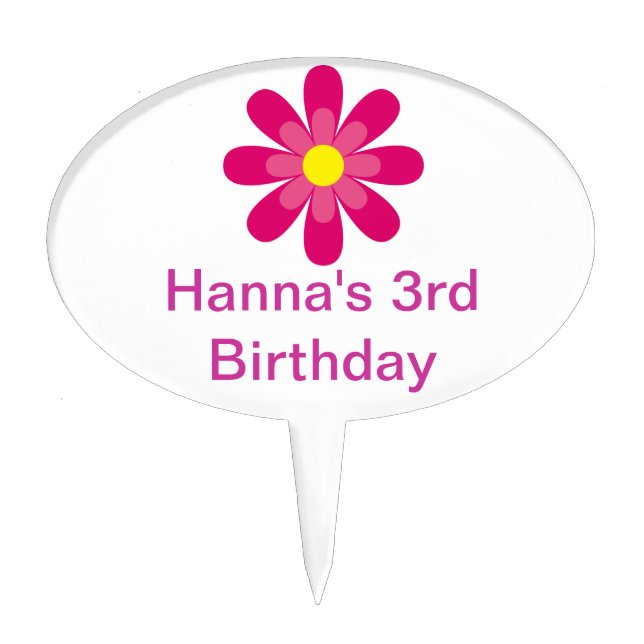Personalized cupcake toppers (Front)