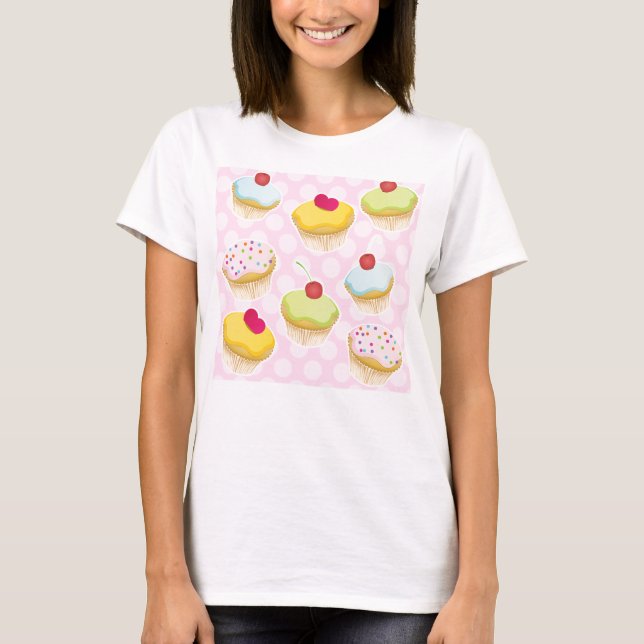 Personalized Cupcakes T-Shirt (Front)