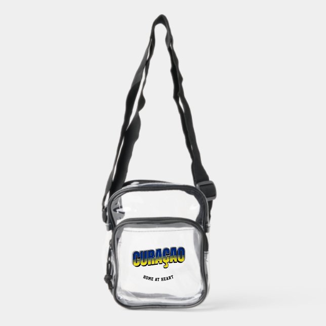Personalized Curaçao Pride Edition Clear Crossbody Bag (Front)