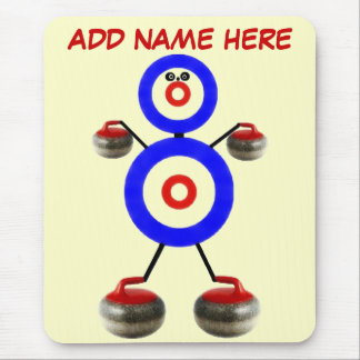 Personalized Curling Cartoon Mouse Pad