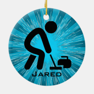 Personalized Curling Ornament