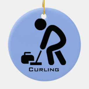 Personalized Curling Ornament
