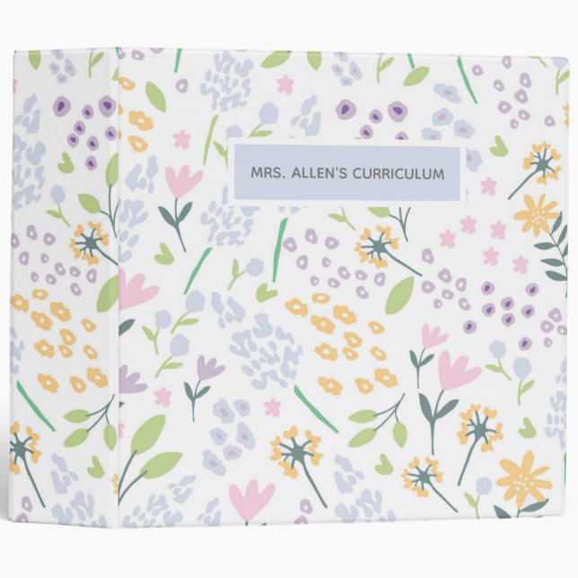 Personalized Curriculum Binder for Educators (Front/Spine)