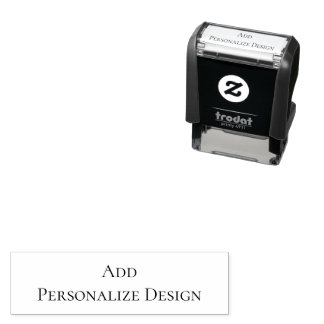 Personalized Custom 1.4" x 0.4" Self-inking Stamp