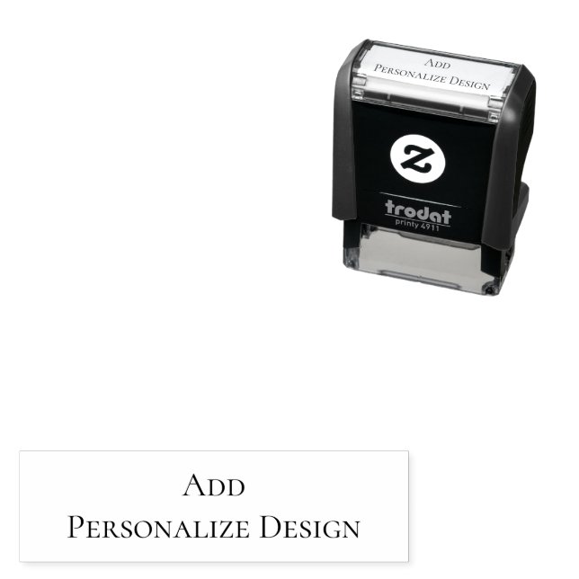 Personalized Custom 1.4" x 0.4" Self-inking Stamp (In Situ)