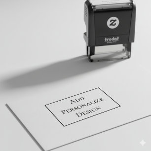 Personalized Custom  1.8" x 0.65" Self-inking Stamp