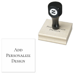 Personalized Custom 2.5" x 2.5" Rubber Stamp