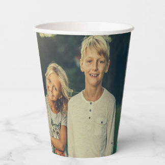 Personalized Custom 2 Photo Double Sided Paper Cups