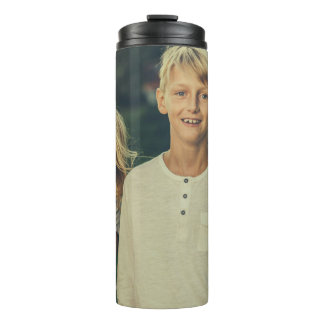Personalized Custom 2 Photo Double Sided Thermal Tumbler