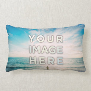 Personalized Custom 2 Photo Lumbar Pillow