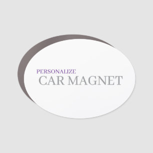 Personalized Custom 3.5" x 2.5" Oval Car Magnet