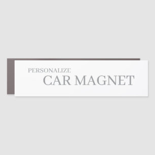 Personalized Custom 3" X 11" Car Magnet