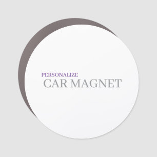 Personalized Custom 3" x 3" Small Circle Car Magnet