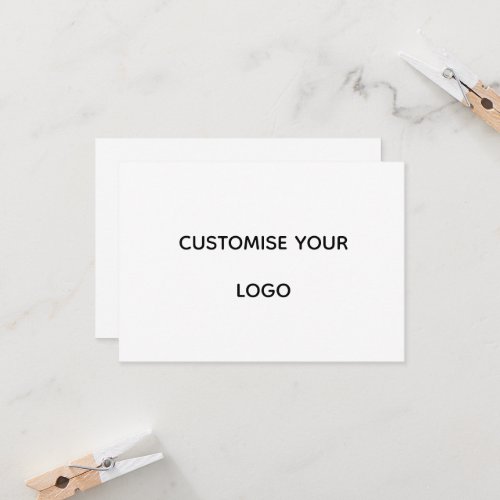 Personalized Custom 4" x 9.25" Flat Card