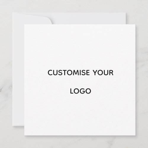 Personalized Custom 5.25" x 5.25" Flat Card