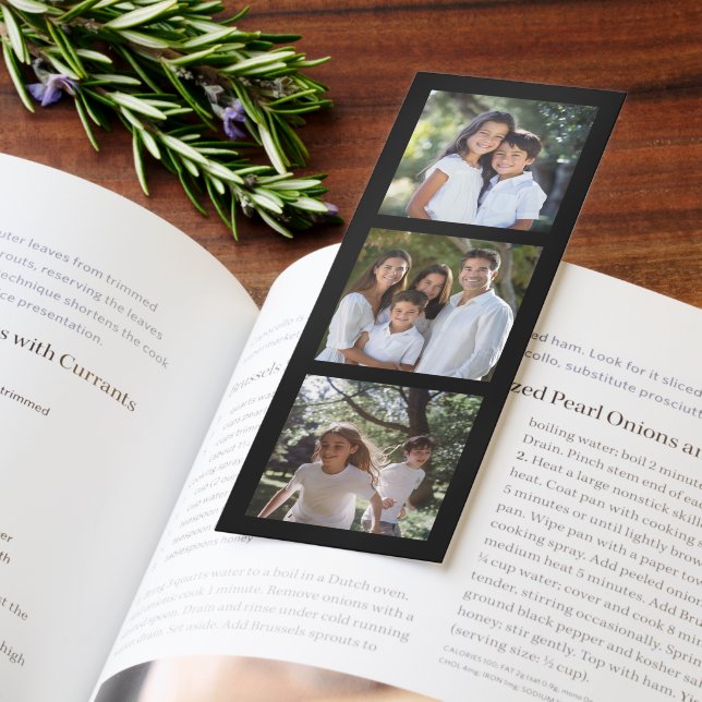 Personalized Custom 6-Photo Gift Quality Bookmark (Book)