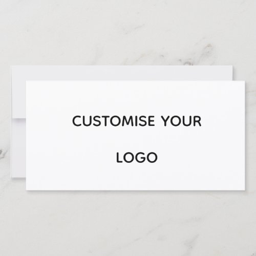 Personalized Custom 8" x 4" Flat Card