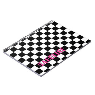Personalized Custom Abstract Geometric Check Notebook