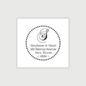 Personalized Custom Address Embosser With Monogram (Design Preview)