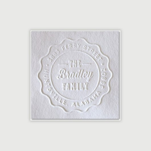Personalized Custom Address Embosser With Name (Embossed View)