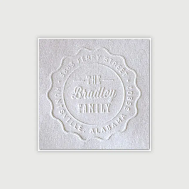 Personalized Custom Address Embosser With Name Zazzle