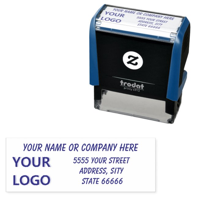 Personalized Custom Address Self-inking Stamp (In Situ)