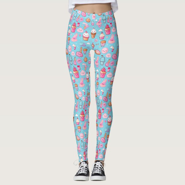 Personalized Custom All-Over-Print Leggings (Front)