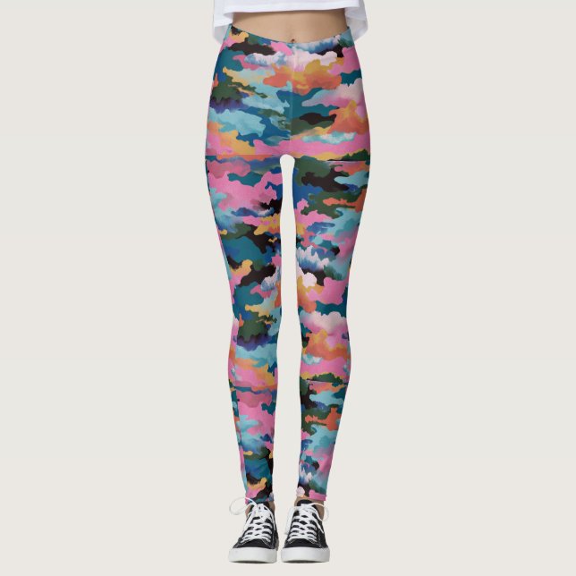 Personalized Custom All-Over-Print Leggings (Front)