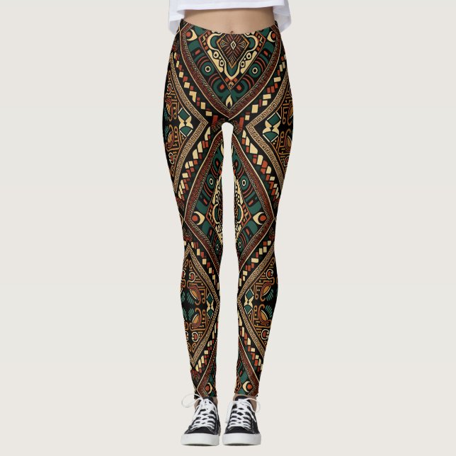 Personalized Custom All-Over-Print Leggings (Front)