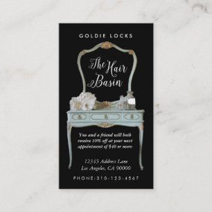 Personalized Custom Antique Vanity Salon Cards