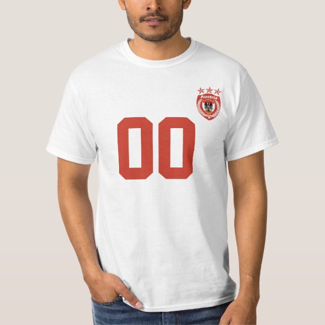 Personalized & Custom Austria Sport Jersey T-Shirt (Front)