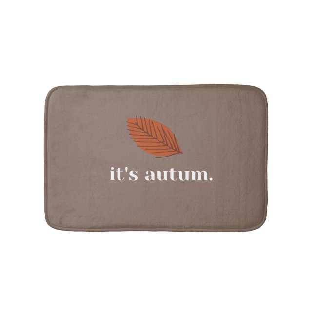 Personalized Custom Autum Bath Mat (Front)