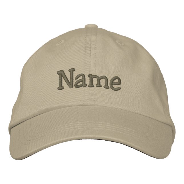 Personalized Custom Baseball Cap - text in 2 areas (Front)