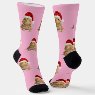 Personalized Custom Bearded Dragon Christmas Socks