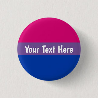 Personalized Custom Bi Bisexual Flag Button