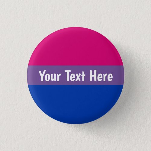 Personalized Custom Bi Bisexual Flag Button