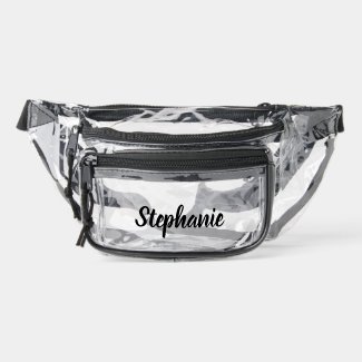 Personalized Custom Black Name Stadium Clear 