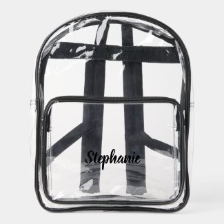 Personalized Custom Black Script Name Stadium 